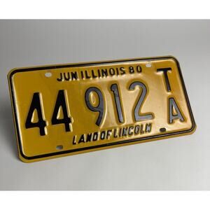 Illinois 1980 Trailer Vintage Old License Plate Garage 44 912 Man Cave Collector